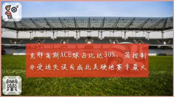 克耶高斯ACE球占比达30%,若控制非受迫失误或成北美硬地赛季最大黑马